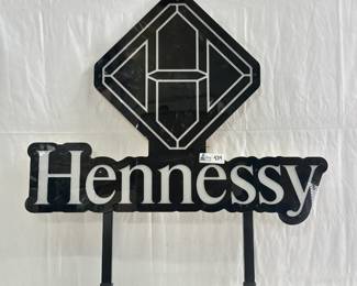 Hennessy X NBA Basketball LED Bar Sign MAN Cave Garage Decor Light 23” Diameter New