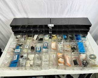 Sony BVH JVC Panasonic NOS OEM Broadcast VTR Parts Lot in (2) Parts Cabinets