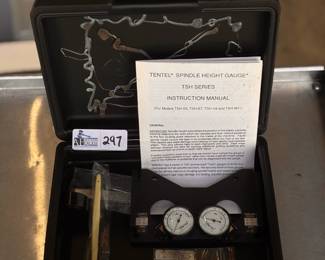 Tentel TSH-B7 Series Spindle Height Gauge w/ Case, Manual