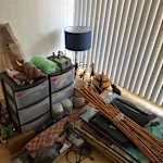 Mix of assorted figures, containers, storage , tools, etc.