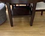 Dinner table and 4 chairs $250