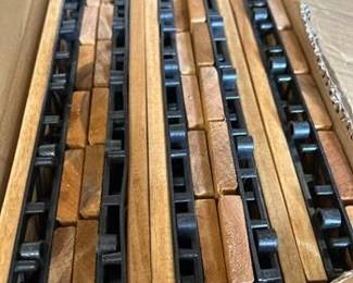 12 in. x 12 in. Acacia Wood Interlocking Flooring Deck Tile