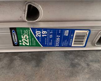 M4 - $125. Werner D1220-2 Extension Ladder. 225# weight limit. 20' extension ladder.