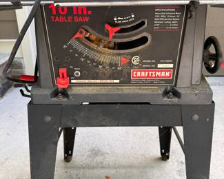 M1 - $75. Craftsman 10" Table Saw.