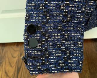 M31 - $45. Kate Spade Tari Jacket Rendezvous. Blue Tweed. Size 2.