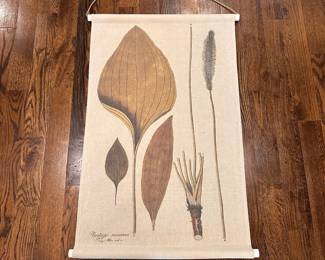 M16 - $15. Leaf Art on Canvas. Print. Measures 24" x 36".