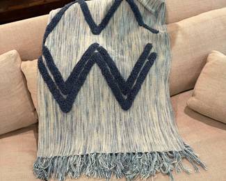 M24 - $20. Diamond Cotten Throw by Peppermint Home. Measures 50" x 70".