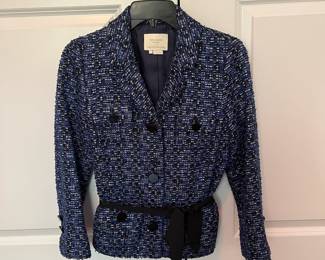 M31 - $45. Kate Spade Tari Jacket Rendezvous. Blue Tweed. Size 2.
