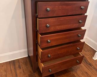 M12 - $125. Kincaid Dresser. 6 drawers all slide easily. Very minor scratches on the top. Measures 36" x 19" x 48" tall.