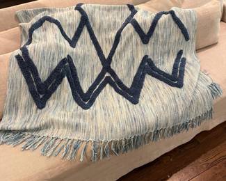 M24 - $20. Diamond Cotten Throw by Peppermint Home. Measures 50" x 70".