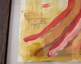 M14 - $100. Set of 3 Framed Paintings.