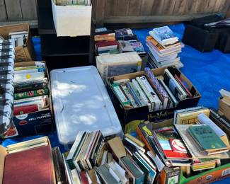 Books - books on tape, non-fiction history, some vintage, Churchill and WWII and Self help