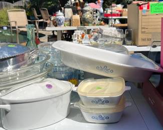 Blue cornflower Corningware