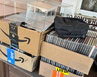 Large selection of CDs and cassette tapes