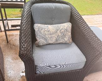 Outdoor wicker furniture