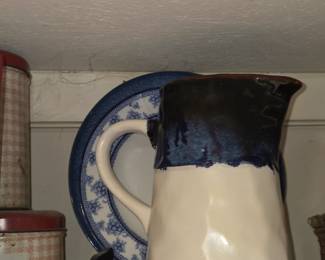 Stoneware pitcher