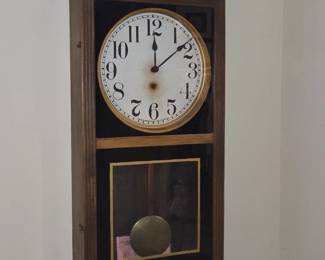 Vintage regulator wall clock