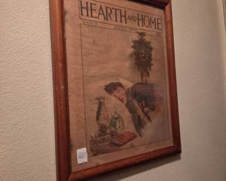 Framed Hearth and Home magazine