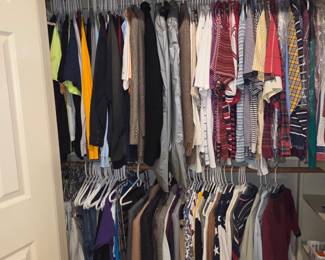 Mens clothing. Modern and vintage. Vintage Nike, vintage polos, golf shirts, men's suits belts shoes and ties, vintage Levi's denim jackets