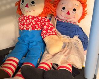 Raggedy Ann and Andy Vintage dolls