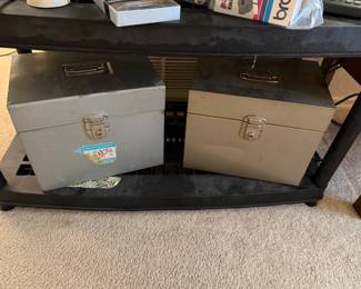 Metal file boxes