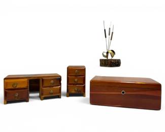Vintage Jewelry Boxes Mini Cedar Chest