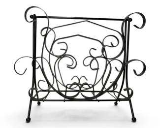 Unique Wrought Iron Magazine Rack