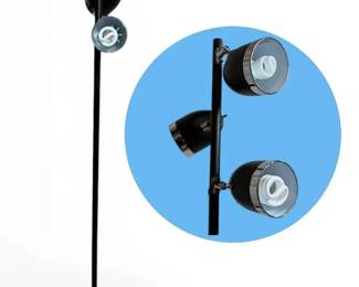 Modern Black Chrome Floor Lamp