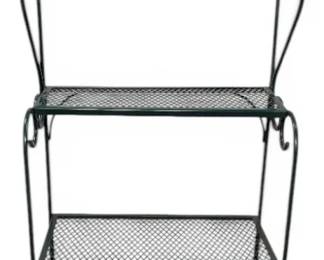 FourTier Green Metal Bakers Rack