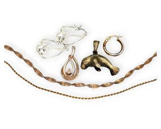 Sterling Silver Earrings, Chains, Pendants 23g