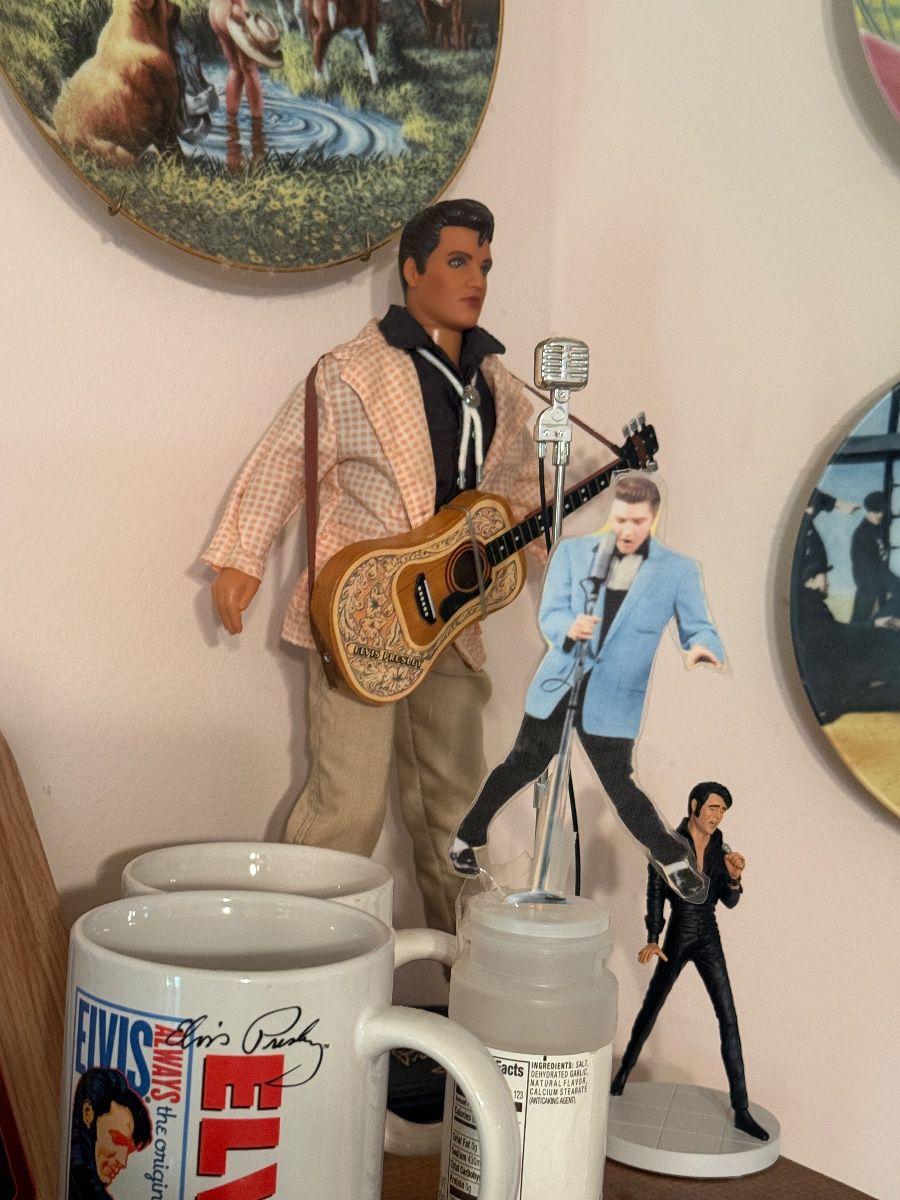 Elvis dolls, and collectibles