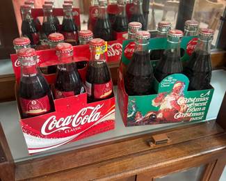 Set of grand old Opry, Coca-Cola bottles and Coca-Cola Christmas