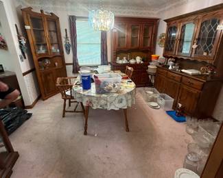 Lots of antique furniture