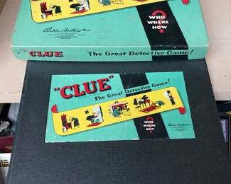 Vintage Clue board game