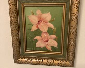 vintage flower painting