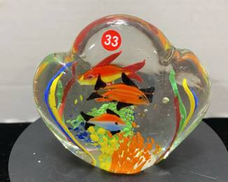 Decorative glass fish