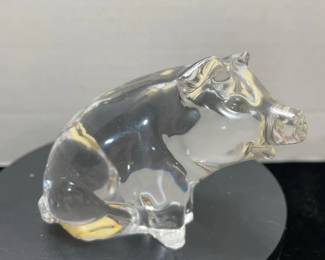Lead Crystal pig