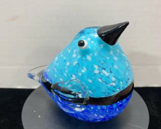 Glass art bird