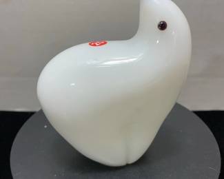 White glass seal
