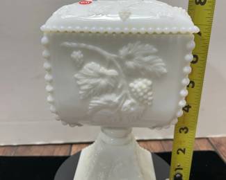 Westmoreland Milk Glass Pedestal Candy Dish