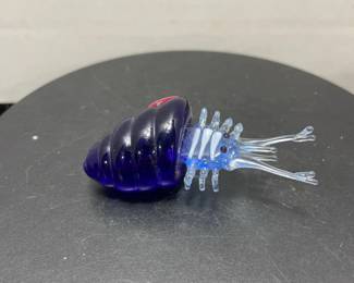 Glass art crab