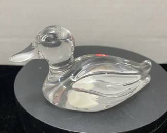 Lead Crystal duck