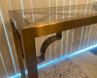 Console table, detail.