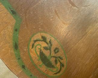 Antique chair, seat detail.