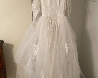 Antique wedding dress.