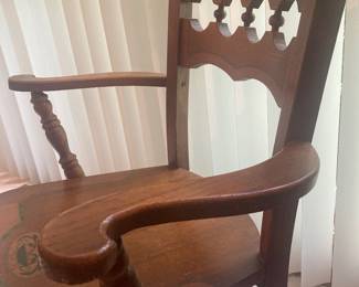 Antique chair, detail.