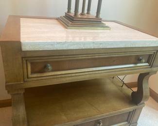 Bedside table, detail.