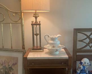 Bedside table by J.L. Metz Furniture Co. in terrific condition.