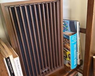 Pair of vintage Panasonic speakers and sound system Viking mushroom
