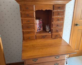 Secretary desk with fold out writing table